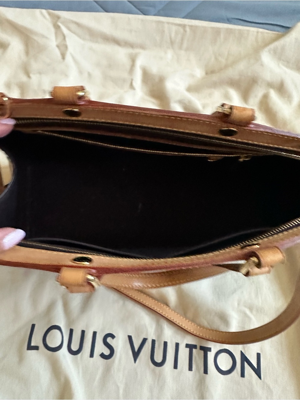Louis Vuitton Tan Vachetta Leather Top-Handle Shoulder Bag